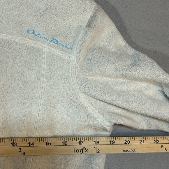 Outdoor Research Fleece Jacket Women's Large Full Zip White - Picture 10 of 11